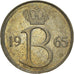 Moneda, Bélgica, 25 Centimes, 1965