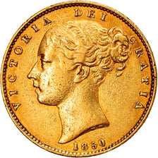 Moneta, Wielka Brytania, Victoria, Sovereign, 1850, London, EF(40-45), Złoto