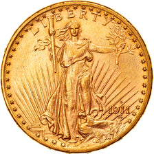 Munten, Verenigde Staten, Saint-Gaudens, $20, Double Eagle, 1911, Denver, PR+