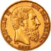 Moneta, Belgio, Leopold II, 20 Francs, 20 Frank, 1877, BB+, Oro, KM:37