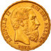 Moneda, Bélgica, Leopold II, 20 Francs, 20 Frank, 1876, MBC+, Oro, KM:37