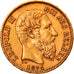 Coin, Belgium, Leopold II, 20 Francs, 20 Frank, 1874, EF(40-45), Gold, KM:37