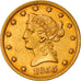 Moneta, USA, Coronet Head, $10, Eagle, 1855, U.S. Mint, Philadelphia, EF(40-45)