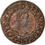 Moneta, Francia, Louis XIII, Denier Tournois, 1617, Paris, BB+, Rame, CGKL:400