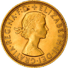 Monnaie, Grande-Bretagne, Elizabeth II, Sovereign, 1958, SUP+, Or, KM:908