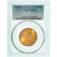 Moneta, USA, Coronet Head, $10, Eagle, 1901, U.S. Mint, San Francisco, PCGS