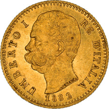 Moneta, Italia, Umberto I, 20 Lire, 1882, Rome, SPL+, Oro, KM:21