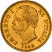 Coin, Italy, Umberto I, 20 Lire, 1882, Rome, MS(60-62), Gold, KM:21