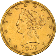 Münze, Vereinigte Staaten, Coronet Head, $10, Eagle, 1907, Philadelphia, VZ