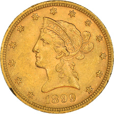 Moeda, Estados Unidos da América, Coronet Head, $10, Eagle, 1899, U.S. Mint