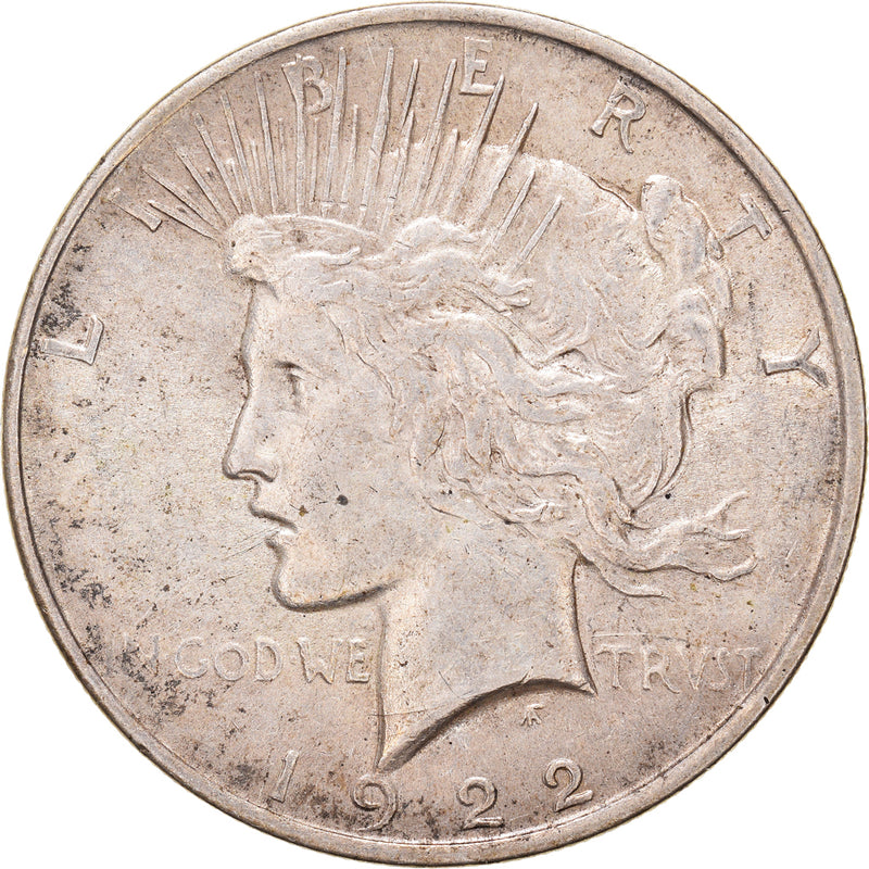 Coin United States Peace Dollar Dollar 1922 U.S. Mint Philadelph –  Numiscorner.com