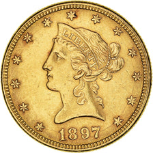 Moeda, Estados Unidos da América, Coronet Head, $10, Eagle, 1897, U.S. Mint