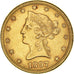 Moneta, USA, Coronet Head, $10, Eagle, 1897, U.S. Mint, Philadelphia, AU(50-53)