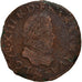 Moneta, Francia, Louis XIII, Double Tournois, 1613, Aix-en-Provence, MB, Rame