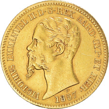 Munten, Italiaanse staten, SARDINIA, Vittorio Emanuele II, 20 Lire, 1857