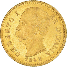 Moneta, Italia, Umberto I, 20 Lire, 1882, Rome, SPL, Oro, KM:21