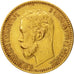 Russland, Nicholas II, 5 Roubles, 1900, St. Petersburg, SS, Gold, KM:62